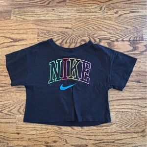 Nike Black Tee with Neon Graphic